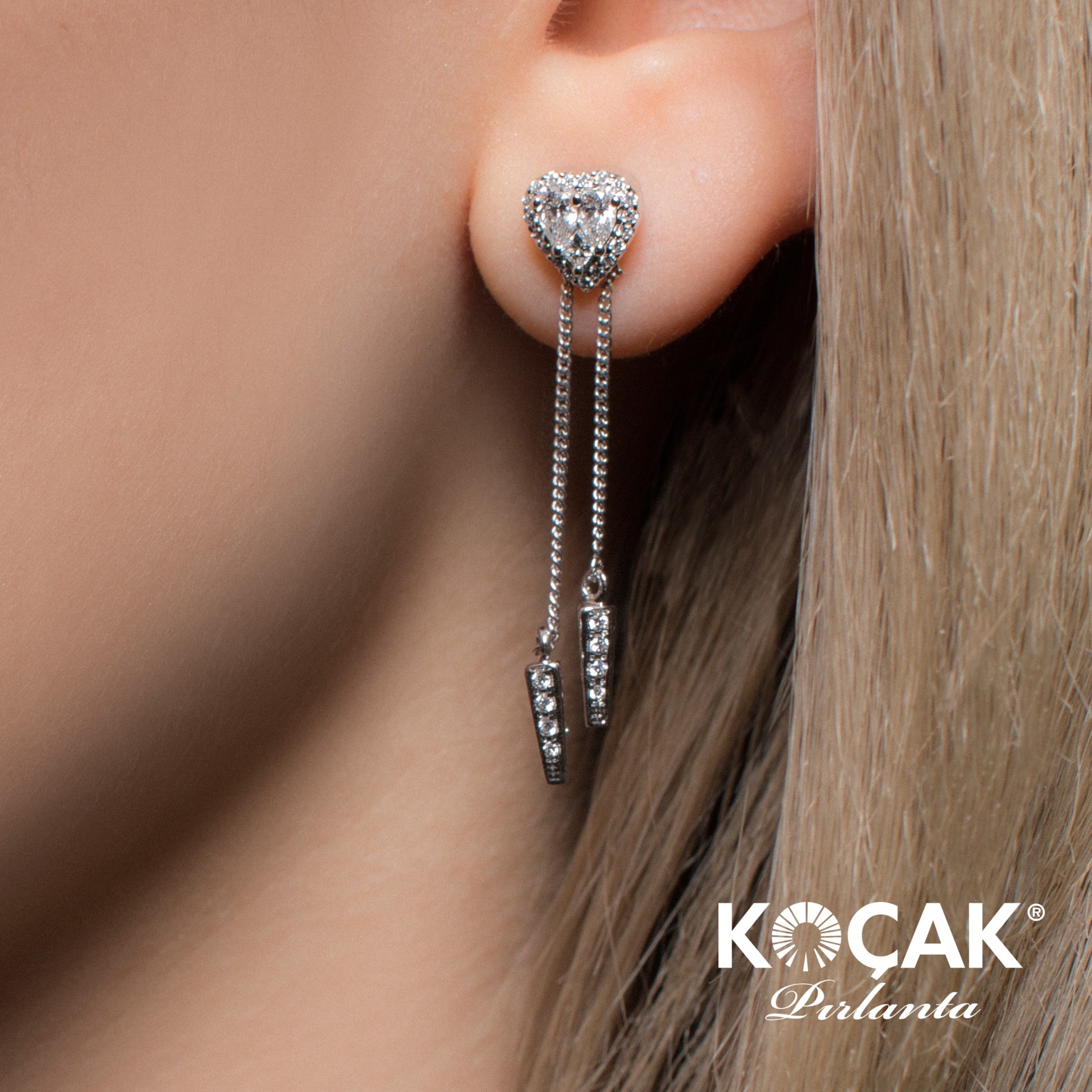 0.91 Karat G VS Pırlanta Küpe