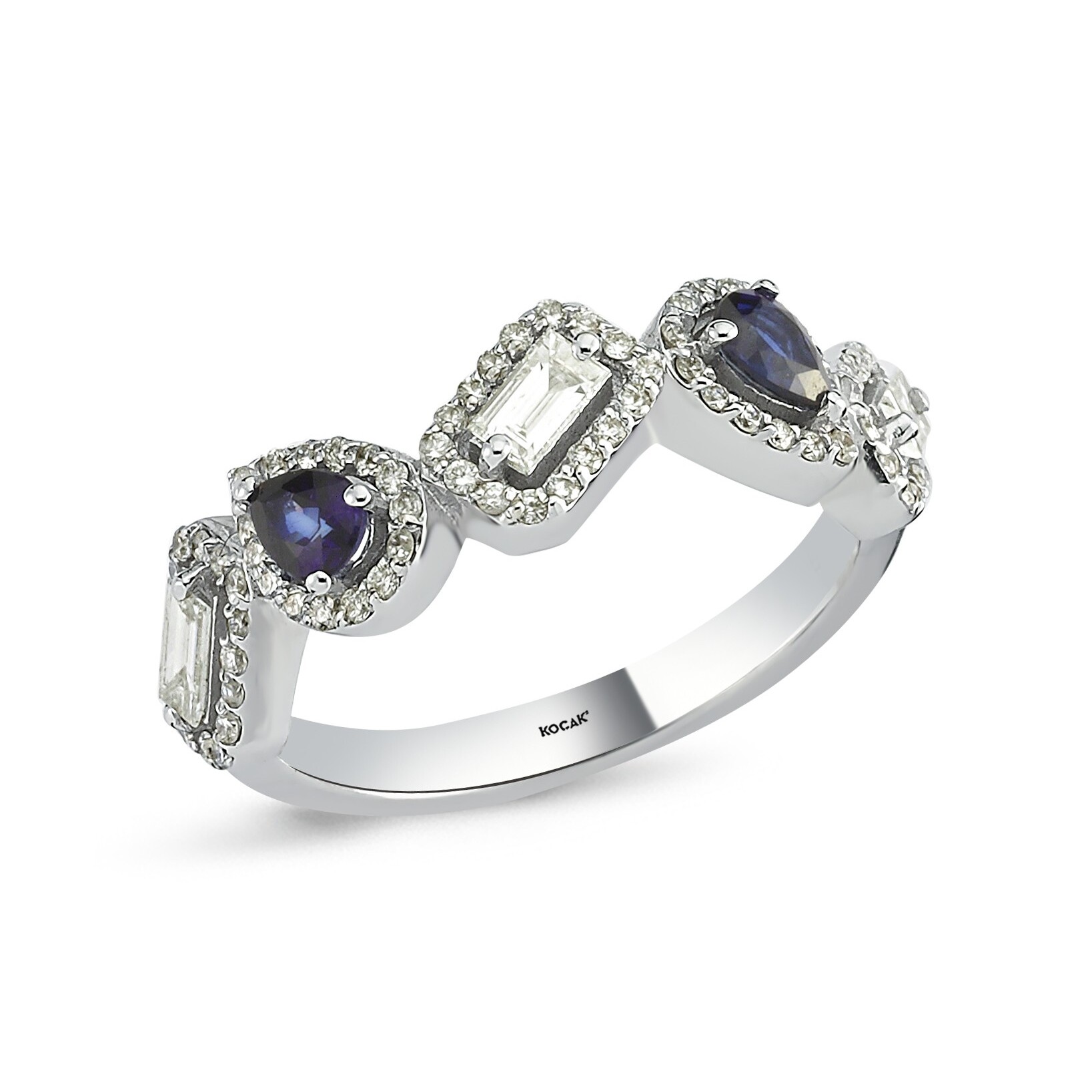 0.97 Karat Safir Pırlanta Yüzük