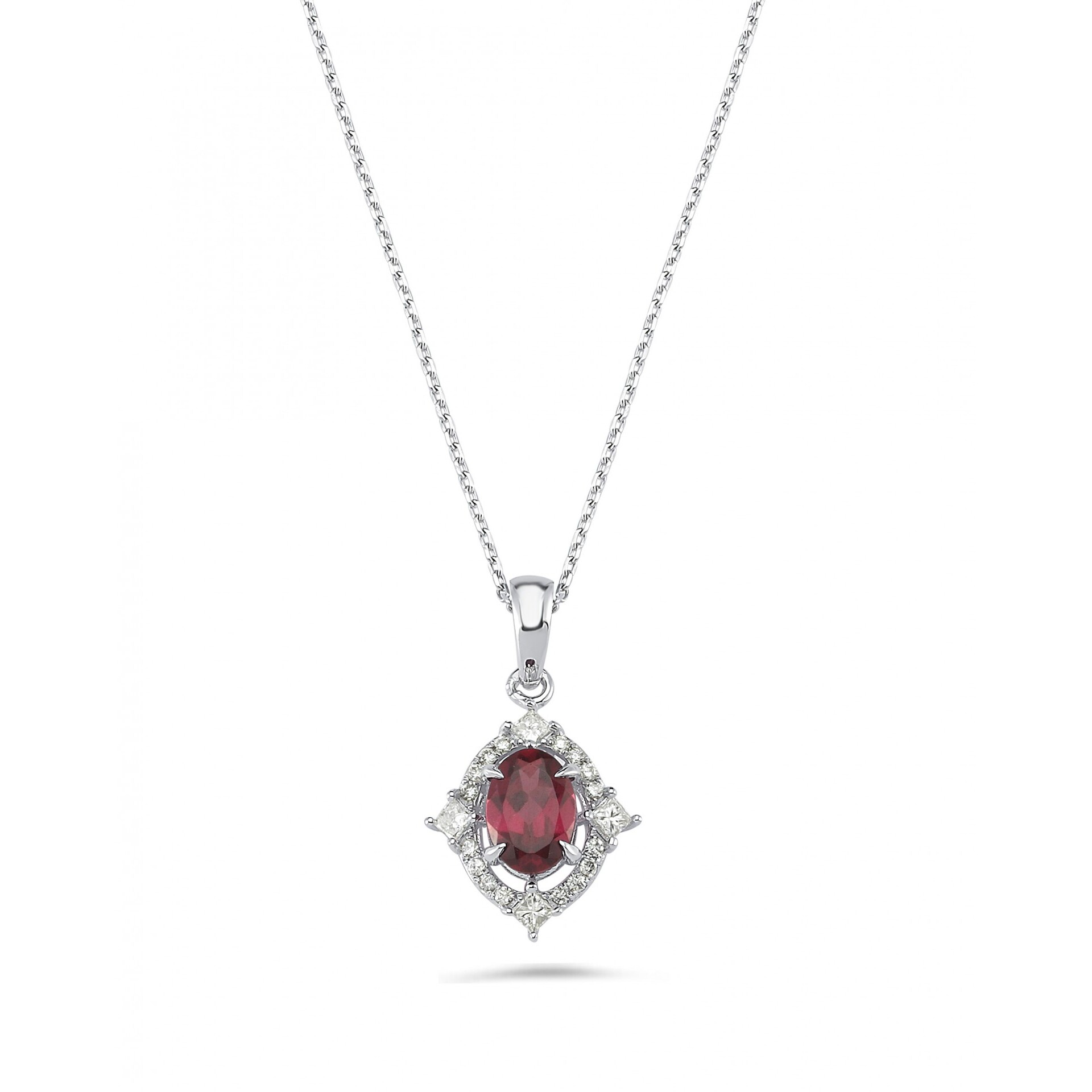 1.19 Karat Rhodolighte Pırlanta Kolye
