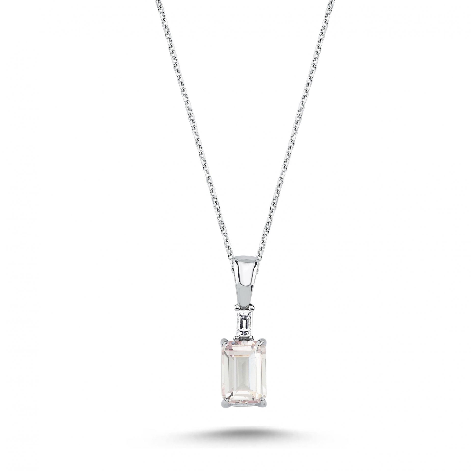 1.42 Karat PadParadscha Pırlanta Kolye
