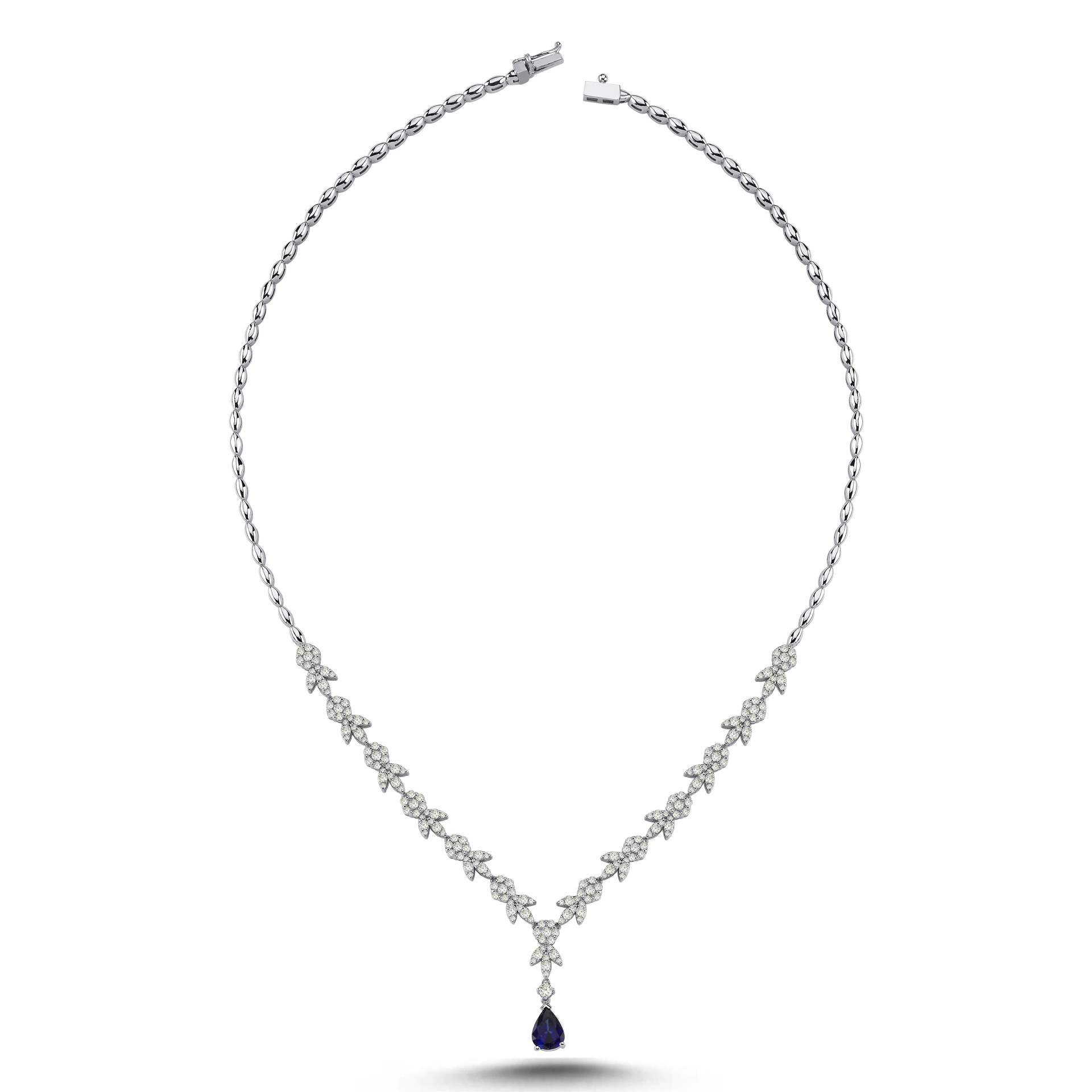 4.02 Karat Safir Pırlanta Gerdanlık