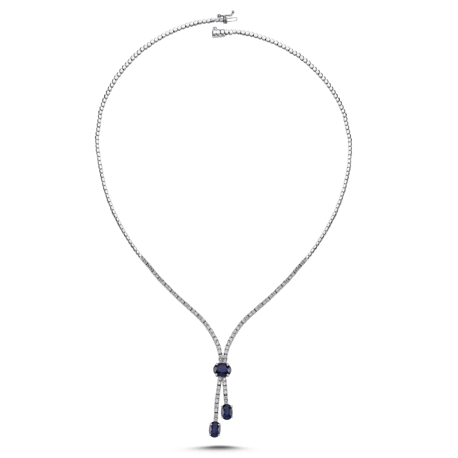 4.85 Karat Safir Pırlanta Gerdanlık