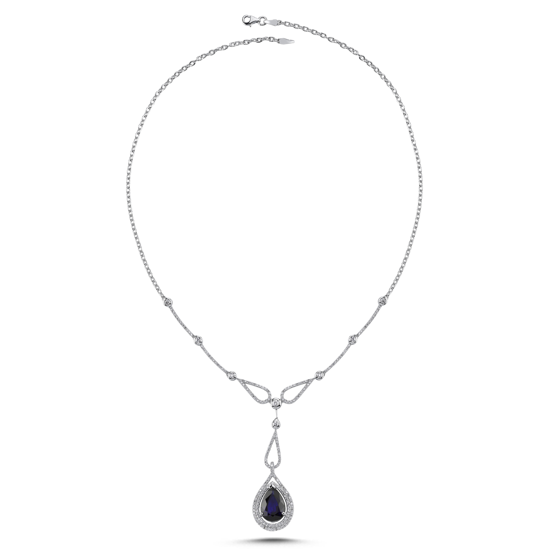 7.56 Karat Safir Pırlanta Gerdanlık