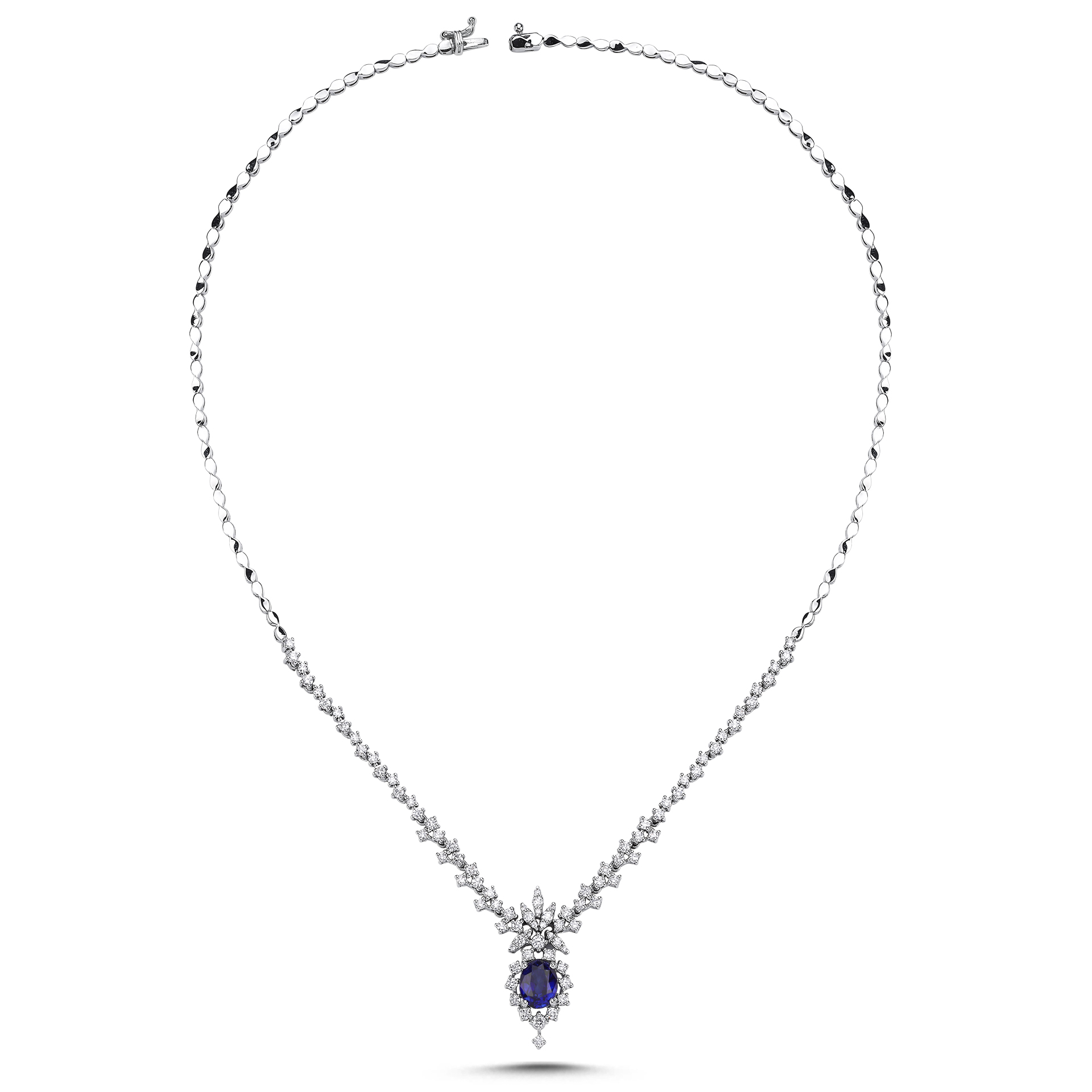 3.64 Karat Safir Pırlanta Gerdanlık