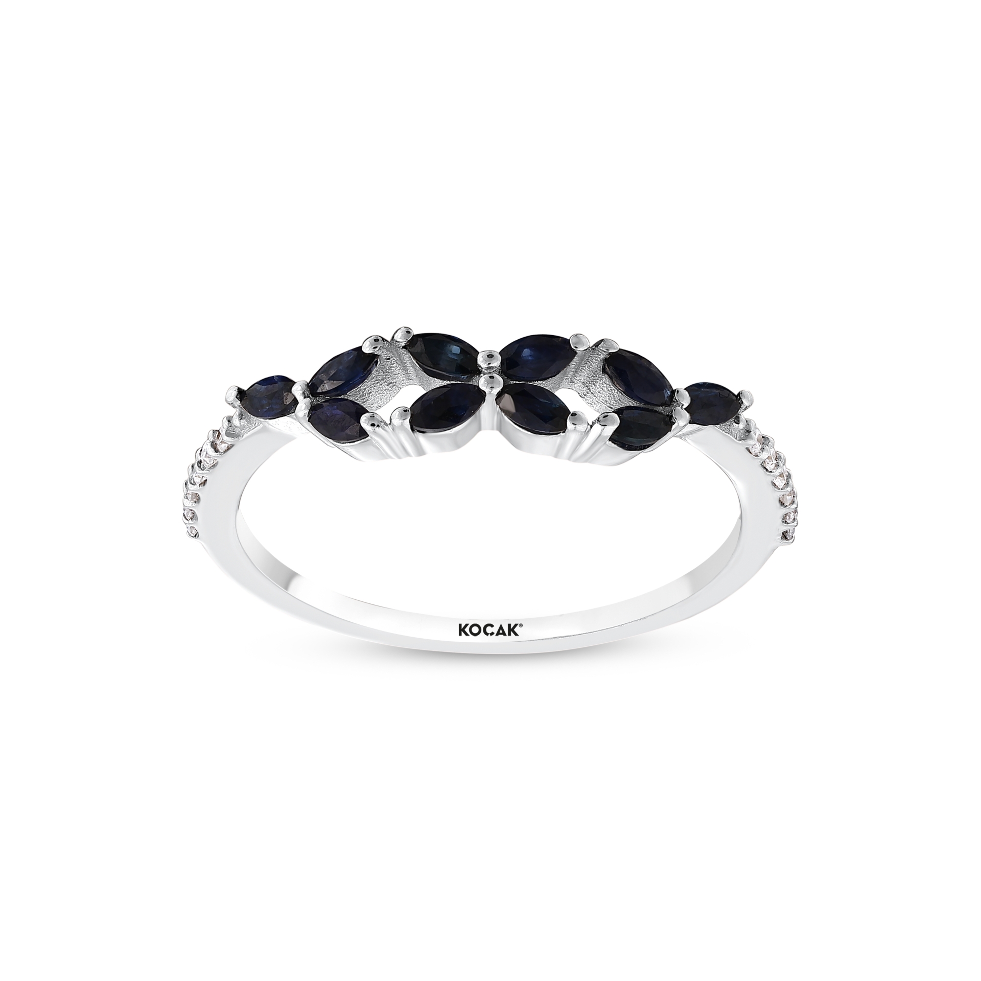 0.53 Karat Safir Pırlanta yüzük