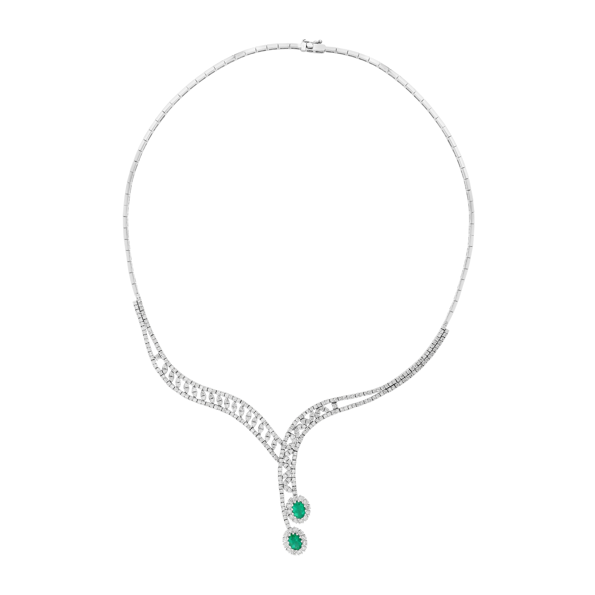 6.99 Karat Zümrüt Pırlanta Gerdanlık