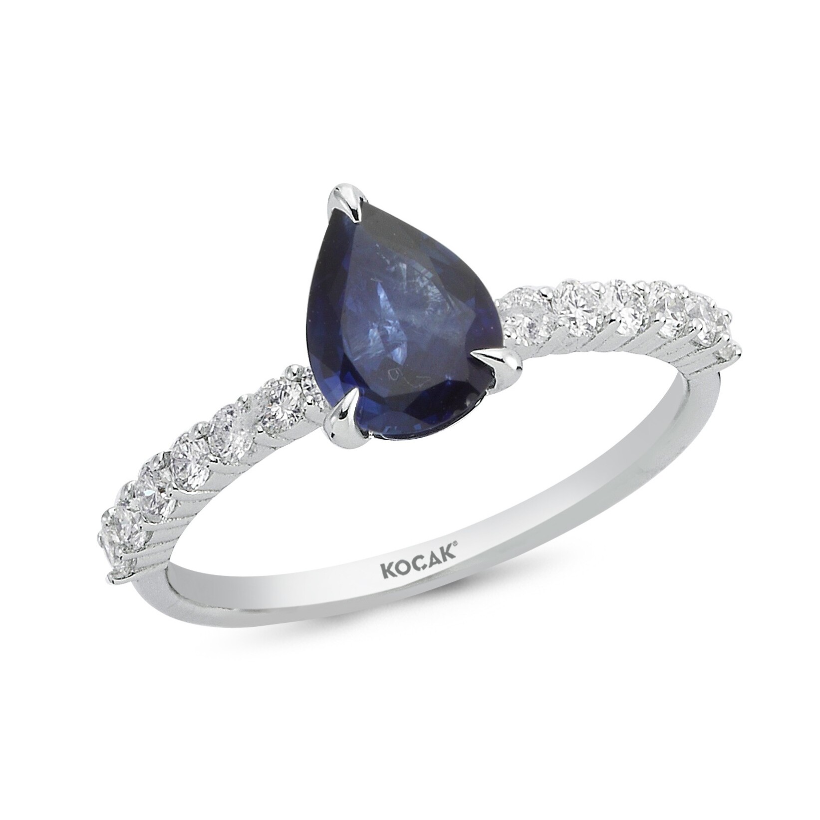 1.43 Karat Pırlanta Safir Yüzük