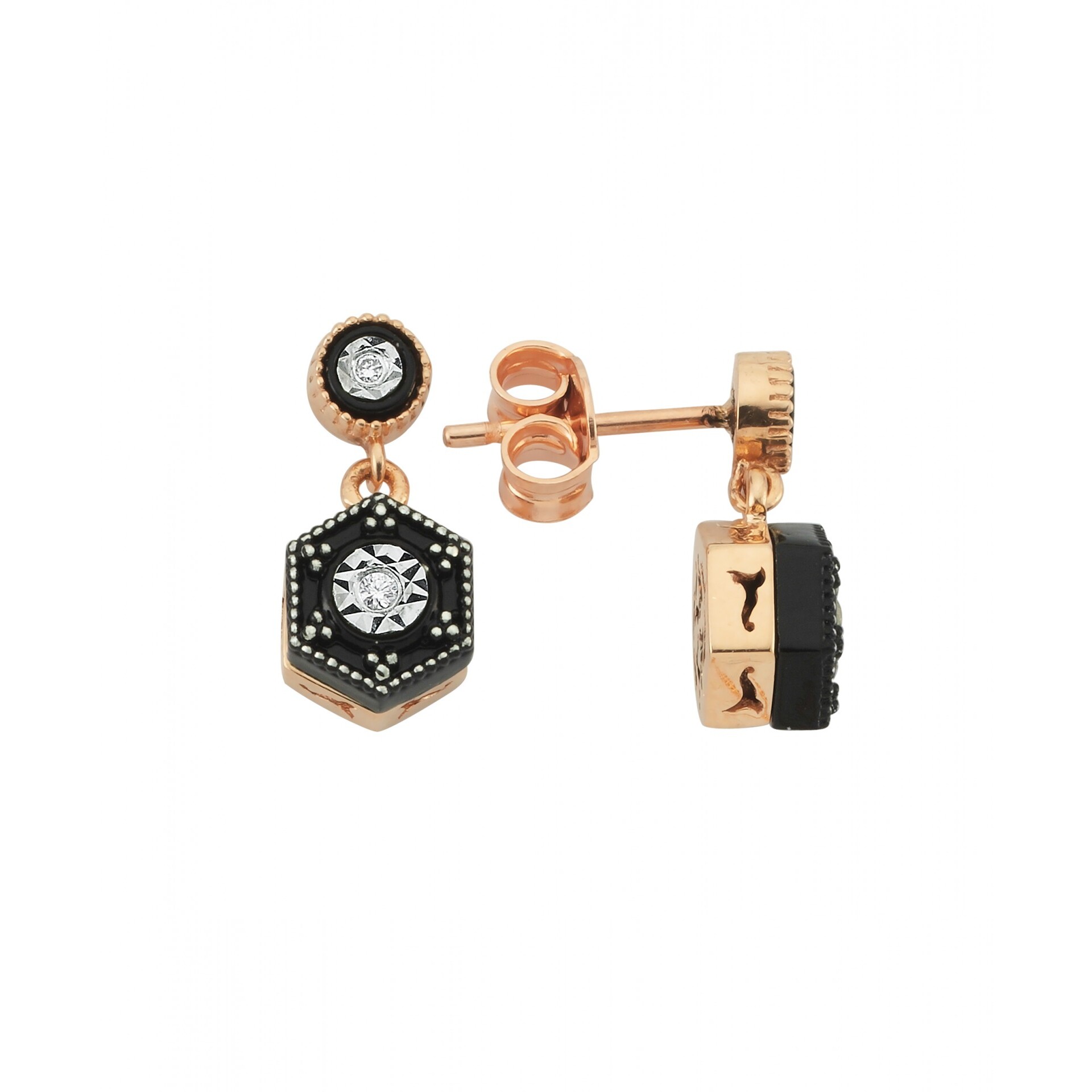 0.03 Karat Elmas Küpe