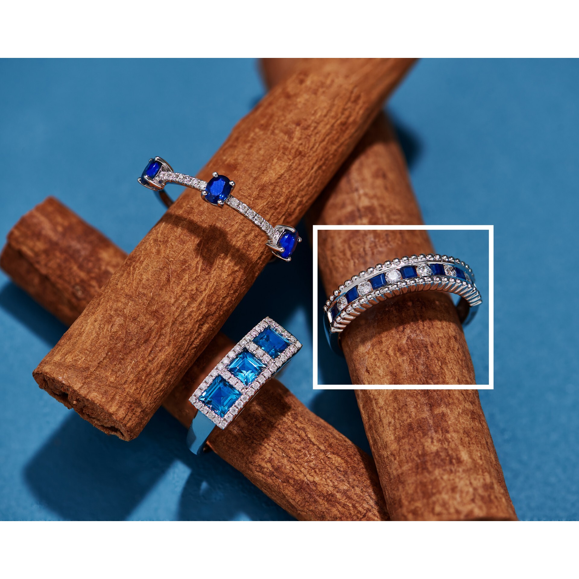 0.63 Karat Safir Pırlanta Yüzük
