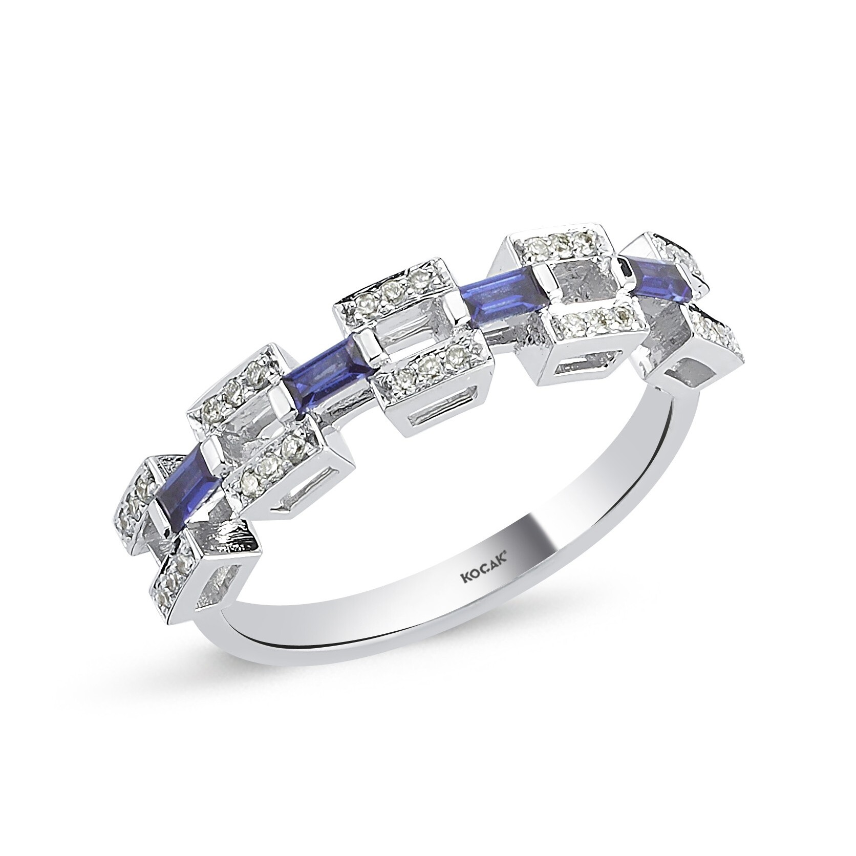 0.37 Karat Safir Pırlanta Yüzük