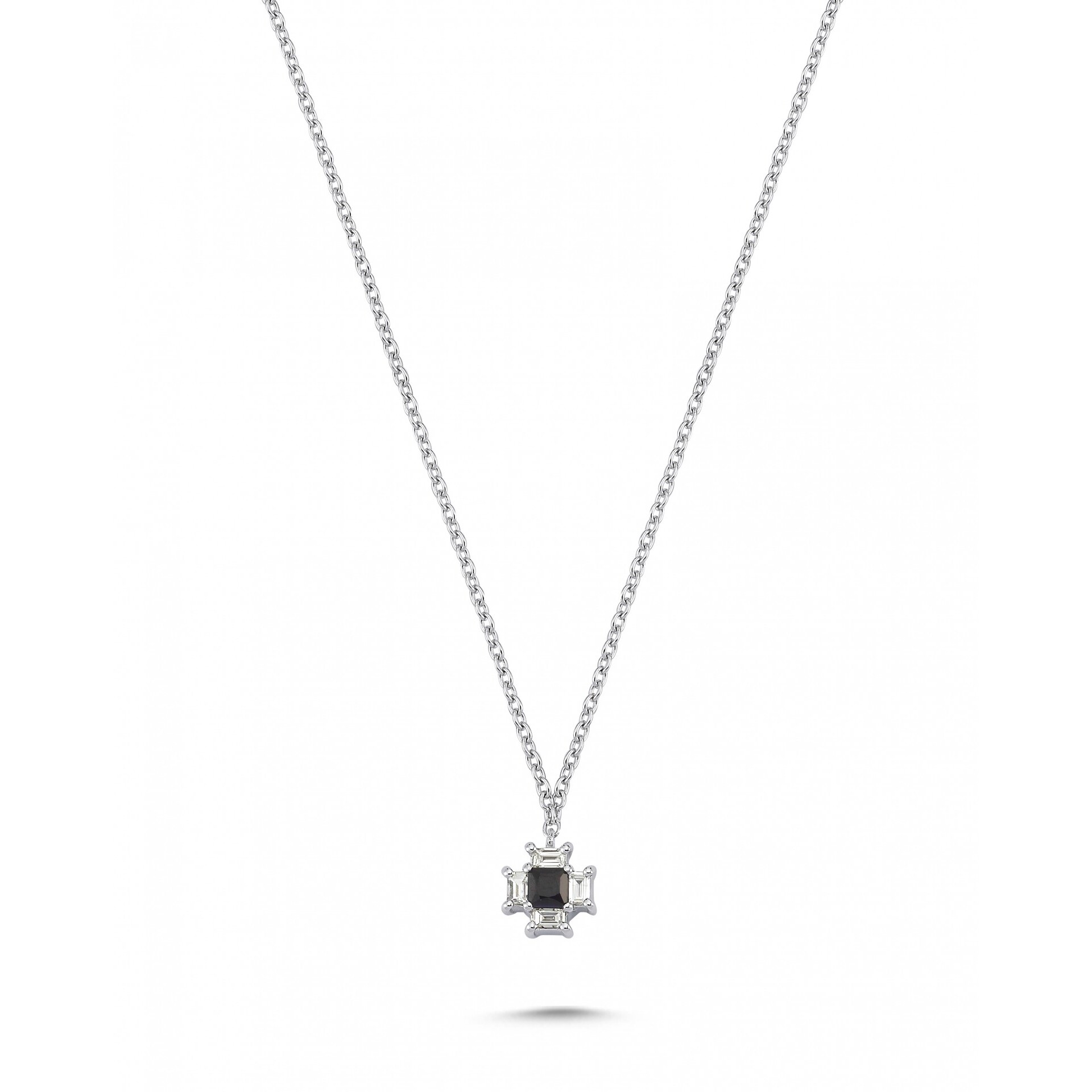 0.27 Karat Safir Pırlanta Kolye