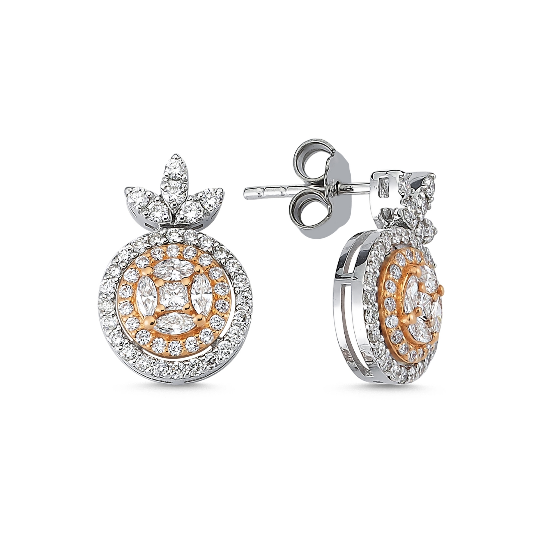 0.94 Karat Pırlanta Küpe