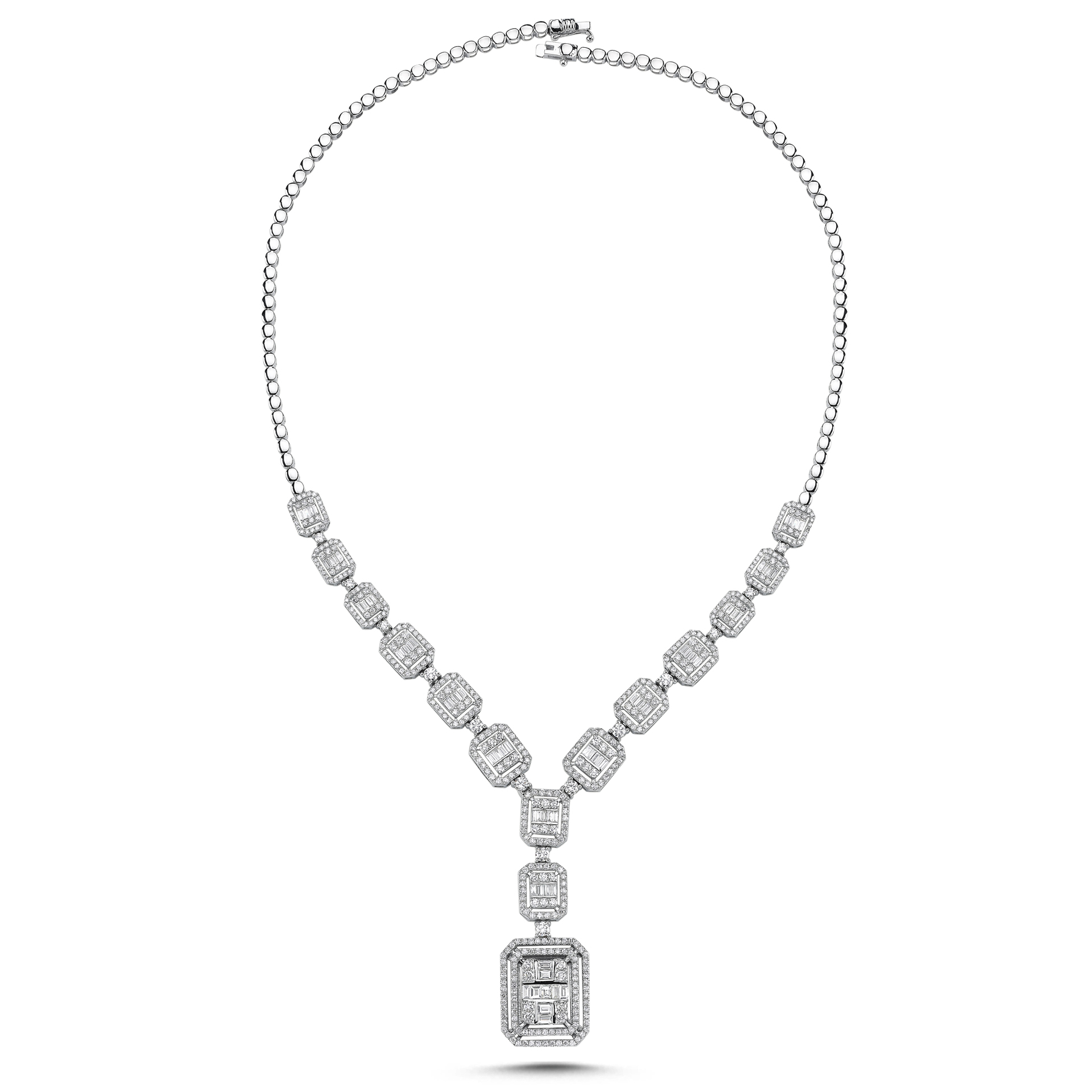 7.89 Karat Baget Pırlanta Gerdanlık