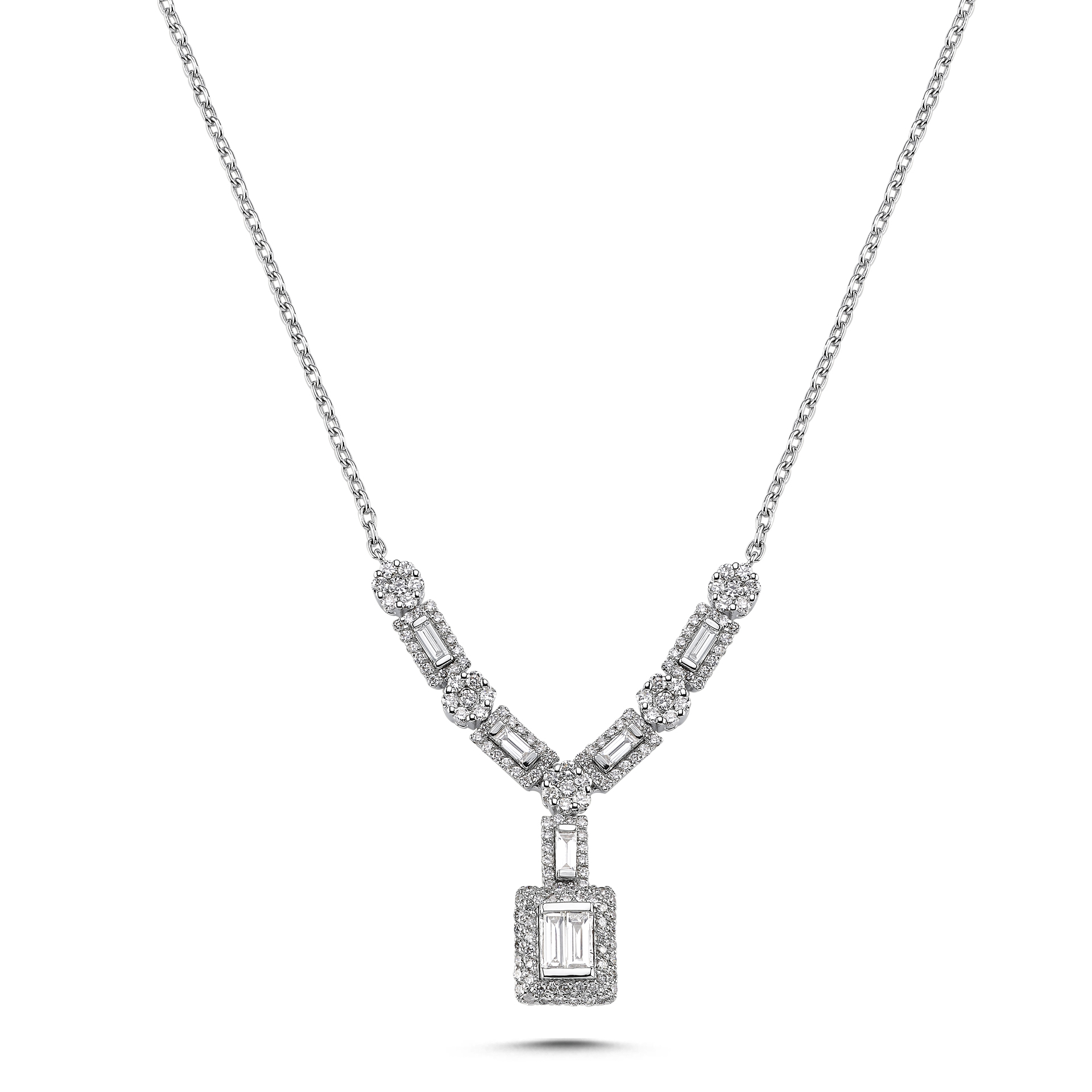 1.18 Karat Baget Pırlanta Gerdanlık