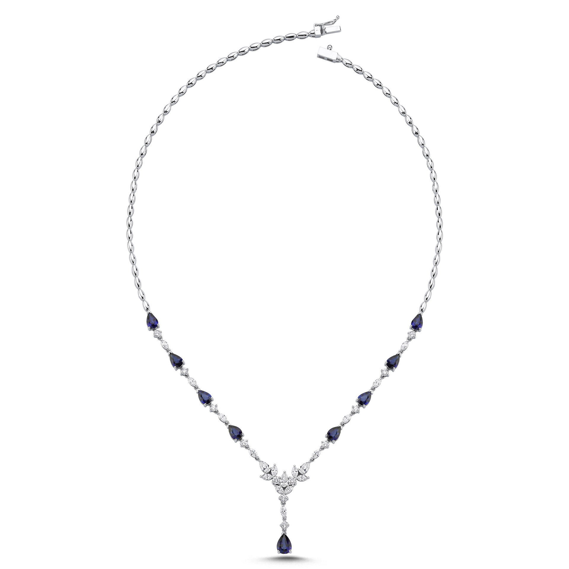 6.59 Karat Safir Pırlanta Gerdanlık