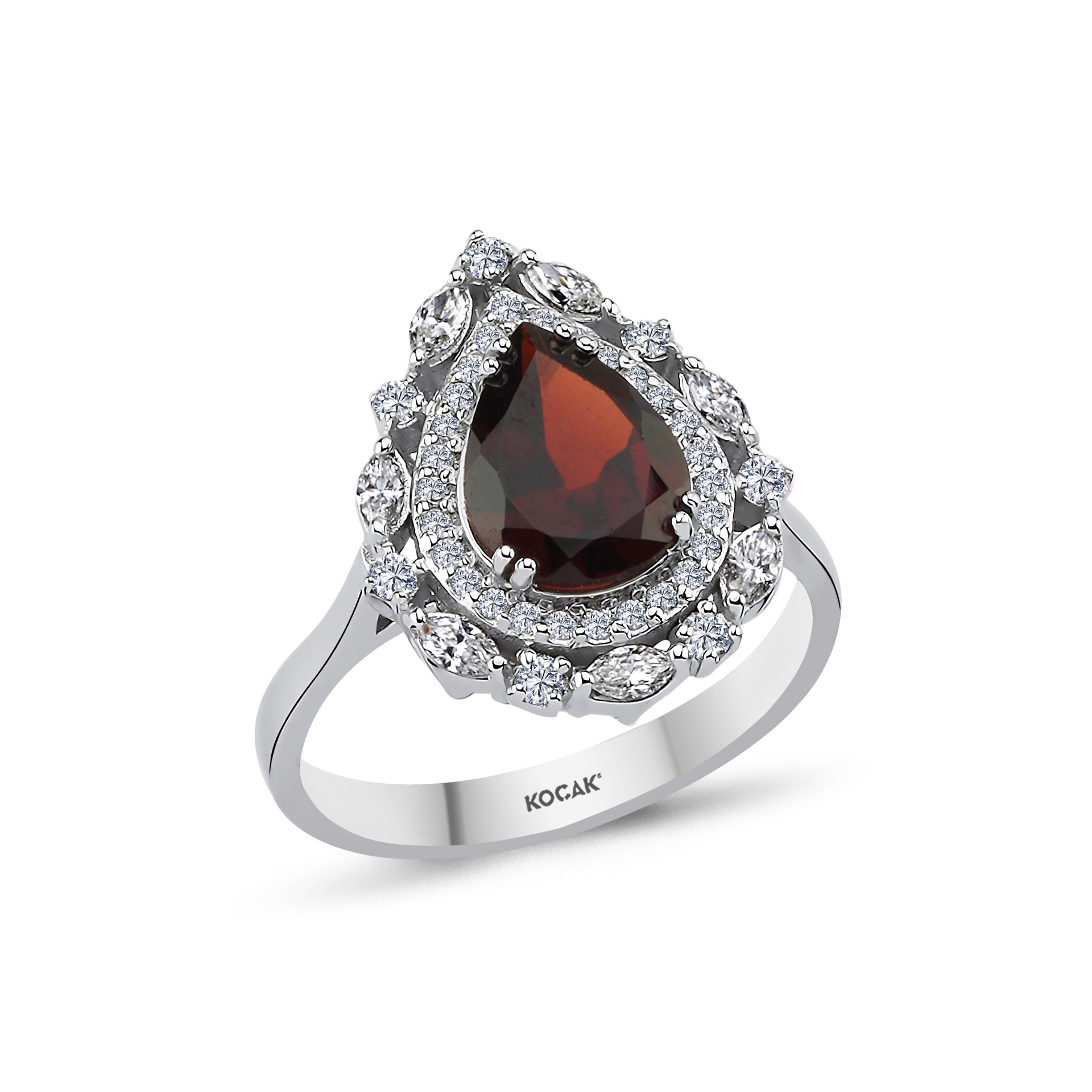 2.16 Karat Garnet Pırlanta Yüzük