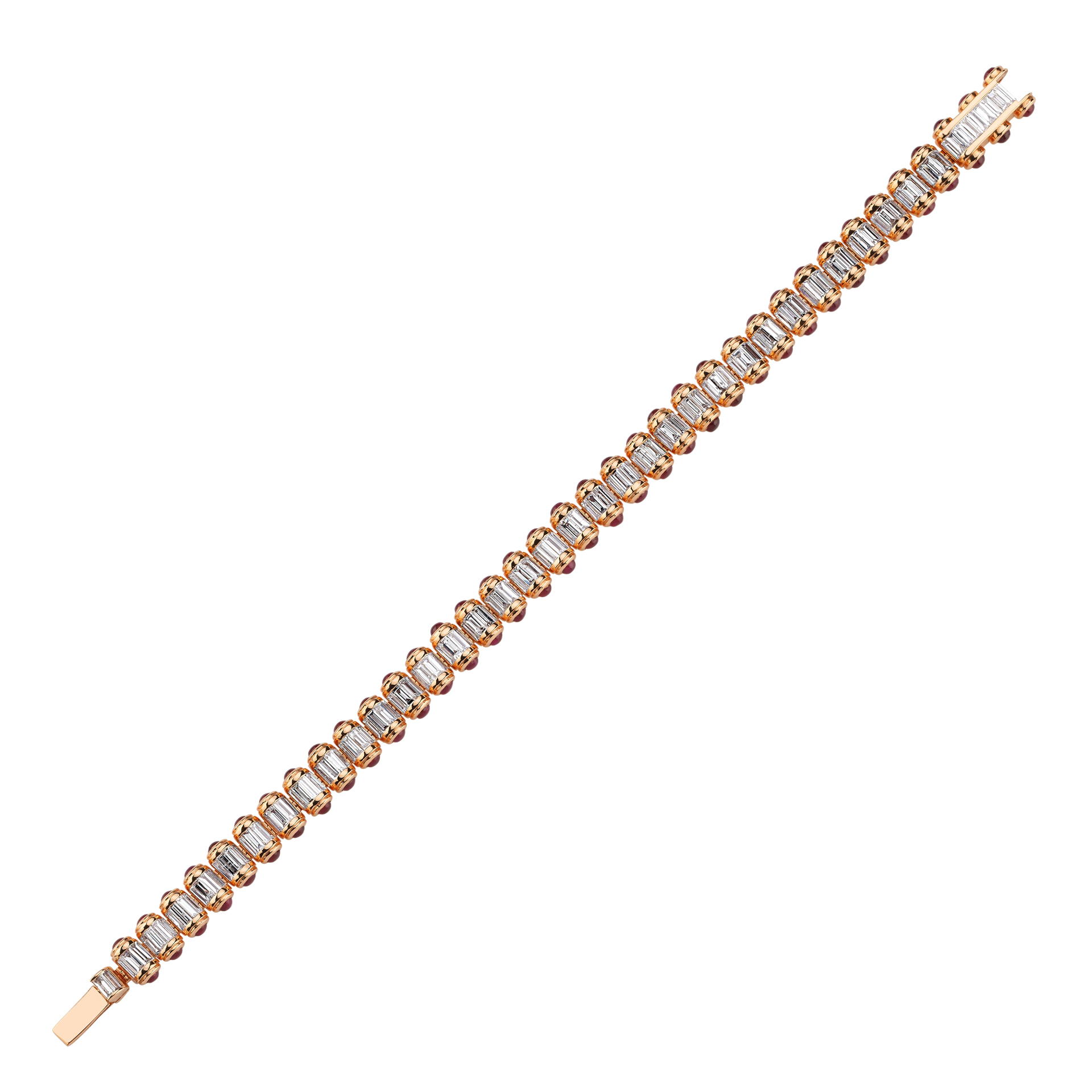 12.97 Karat Pırlanta Baget Bileklik
