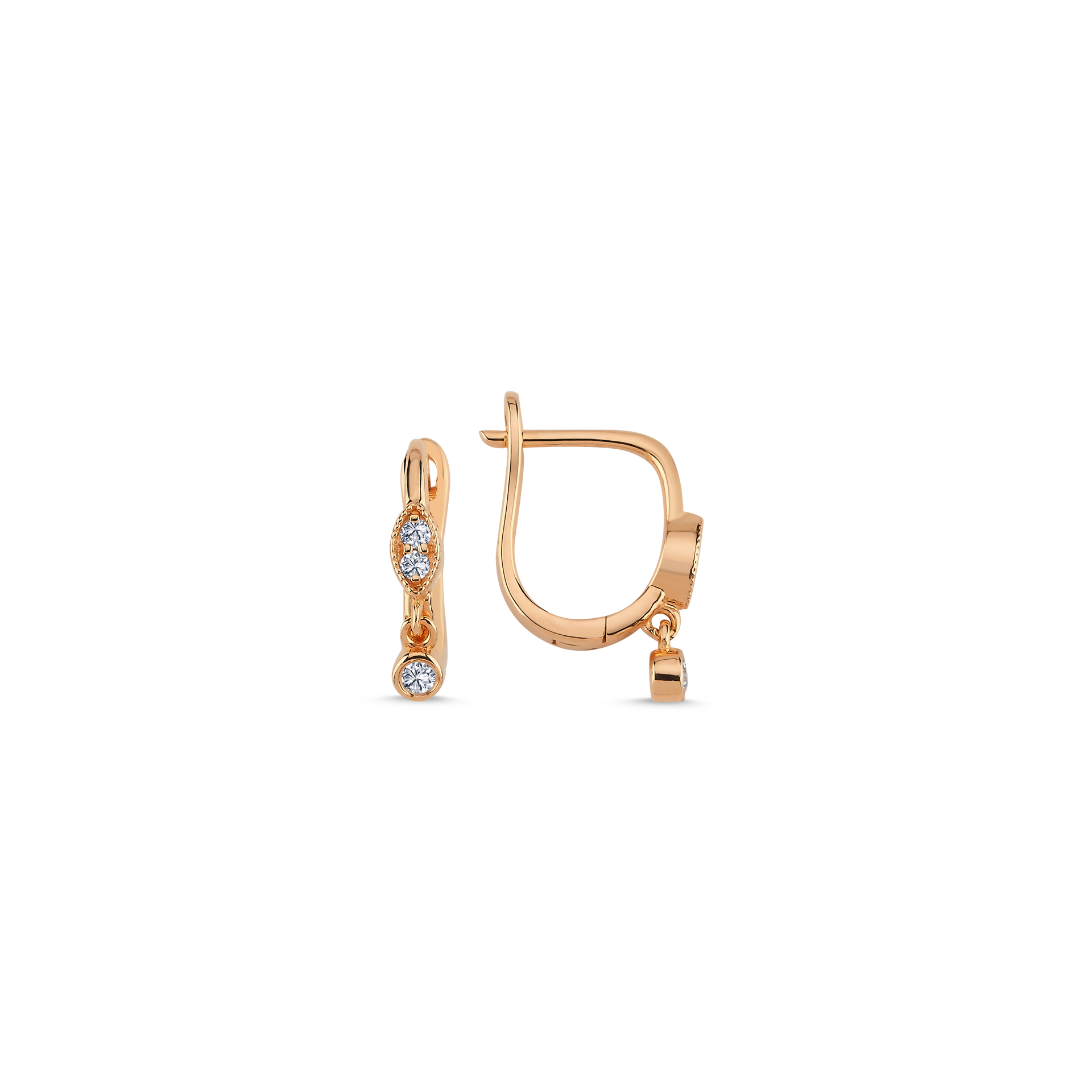0.10 Karat Pırlanta Küpe