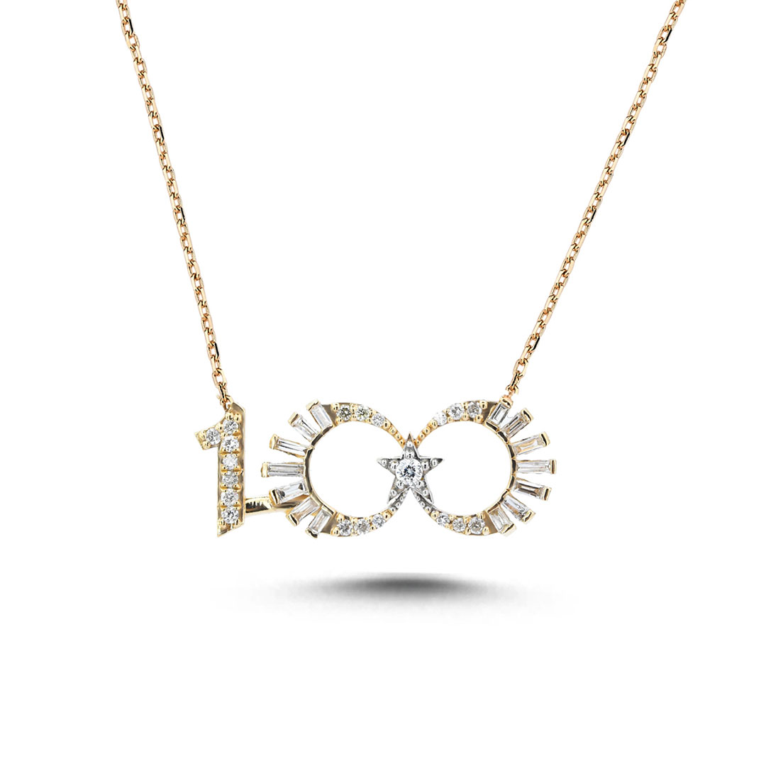 100. Yıl Özel 0.30 Karat Pırlanta Kolye