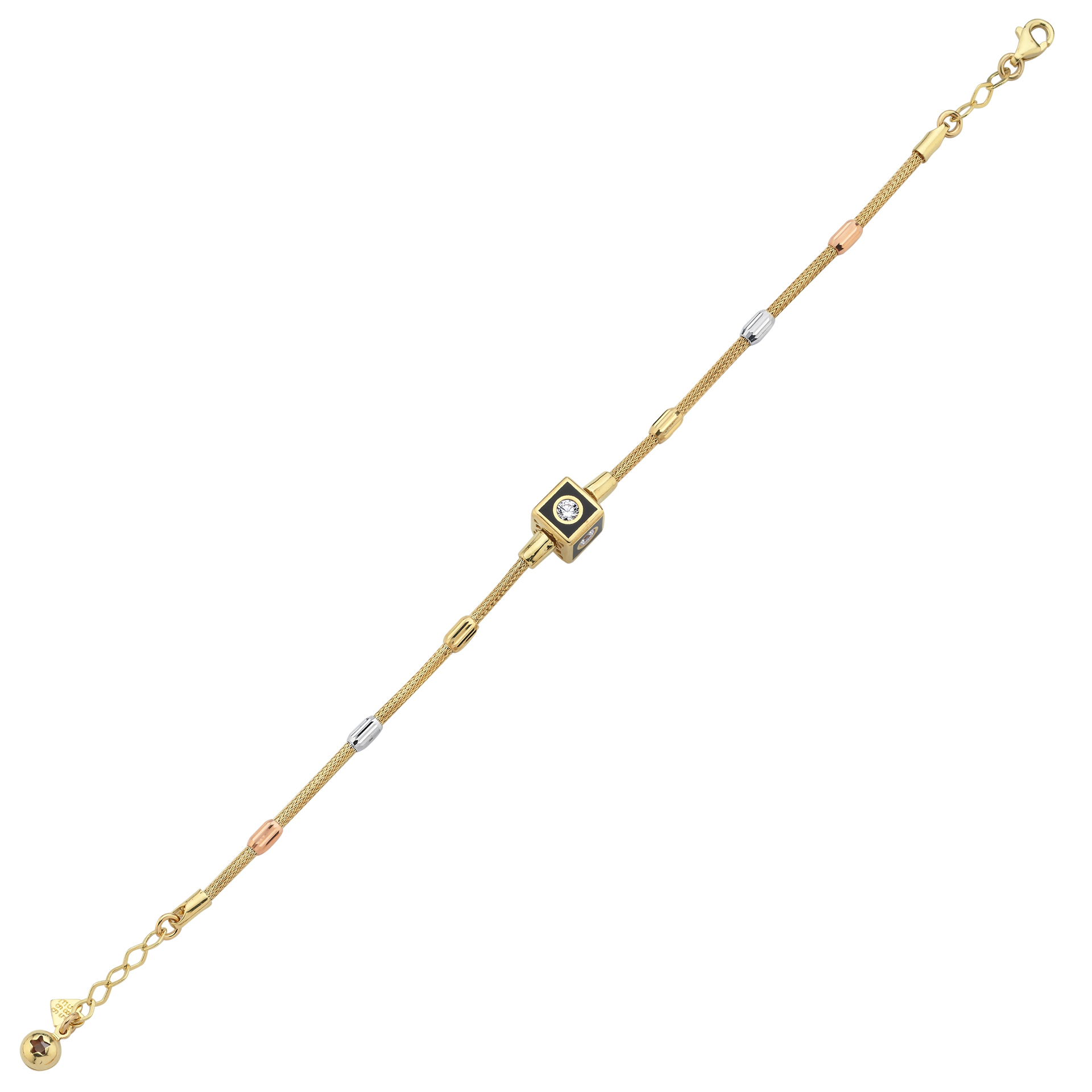 14 Ayar Minimal Charm Altın Bileklik