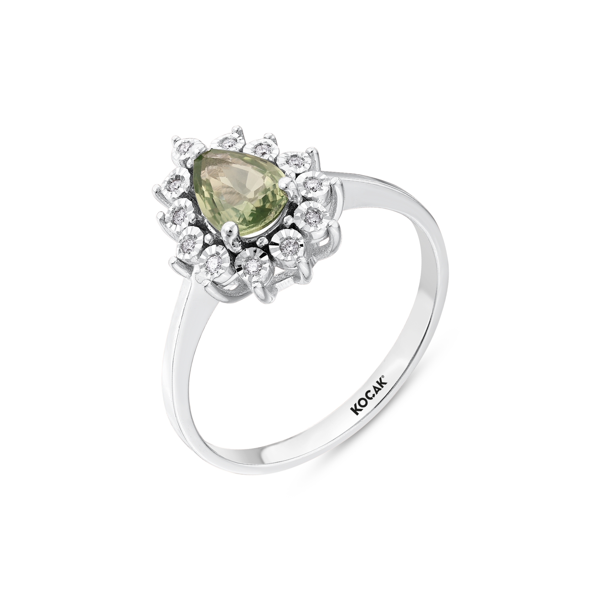 0.83 Karat Safir Pırlanta Yüzük