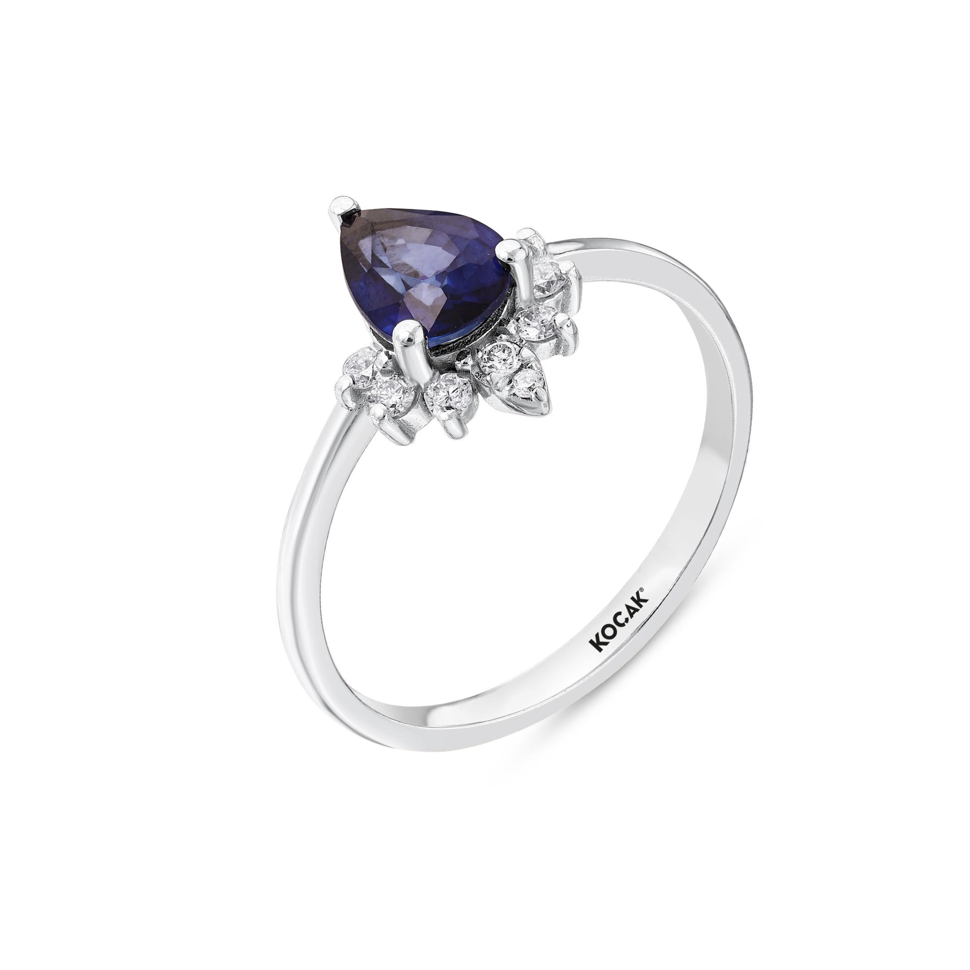 0.93 Karat Safir Pırlanta Yüzük