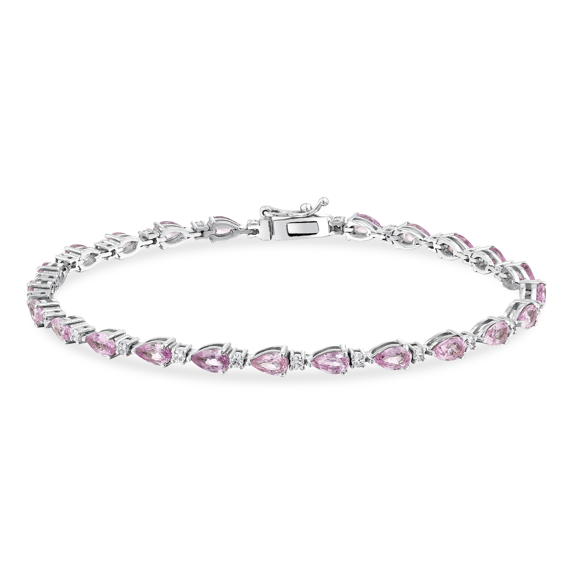 6.00 Karat Sapphire Pink Pırlanta Bileklik 