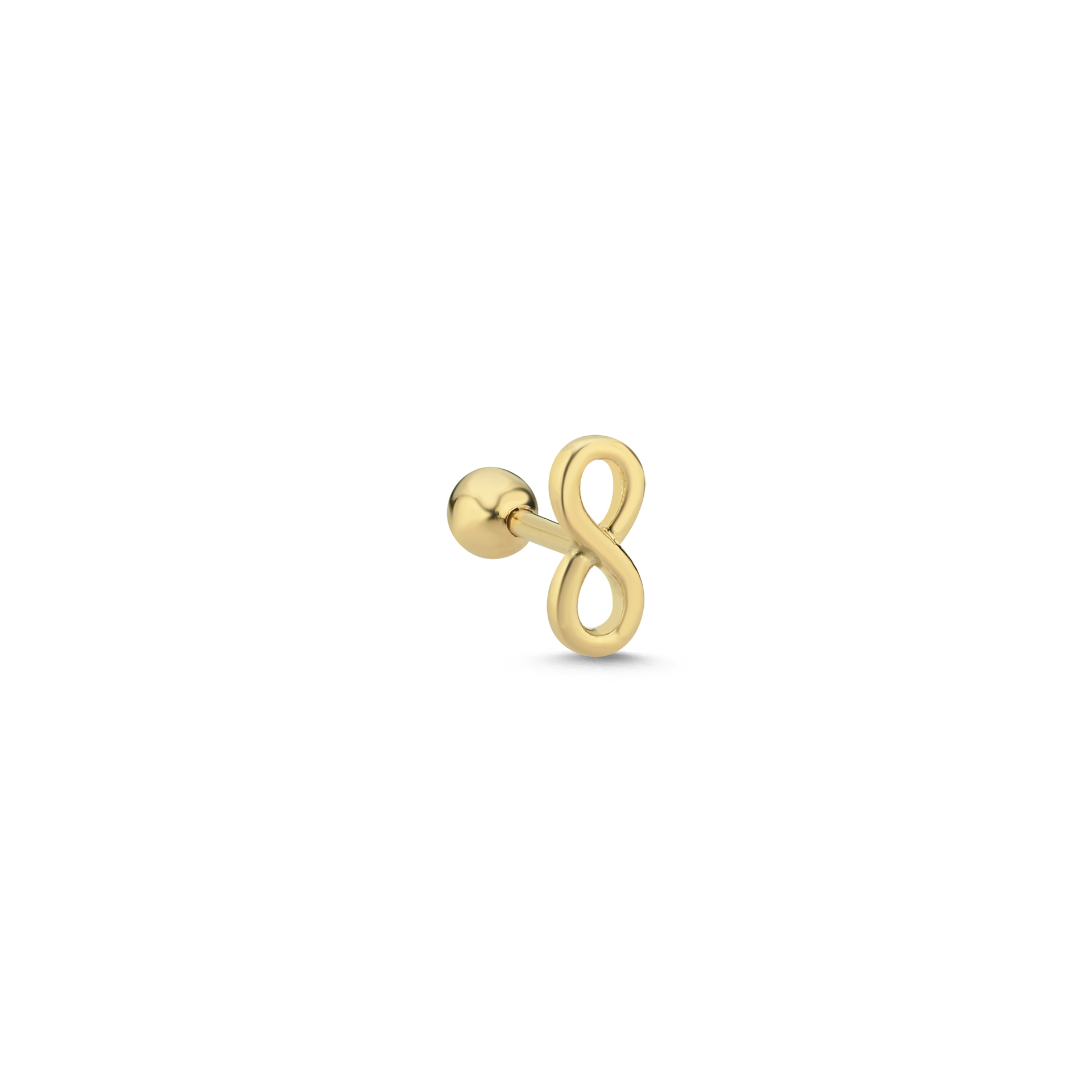 14 Ayar Altın Taşsız Sonsuzluk Tragus Piercing