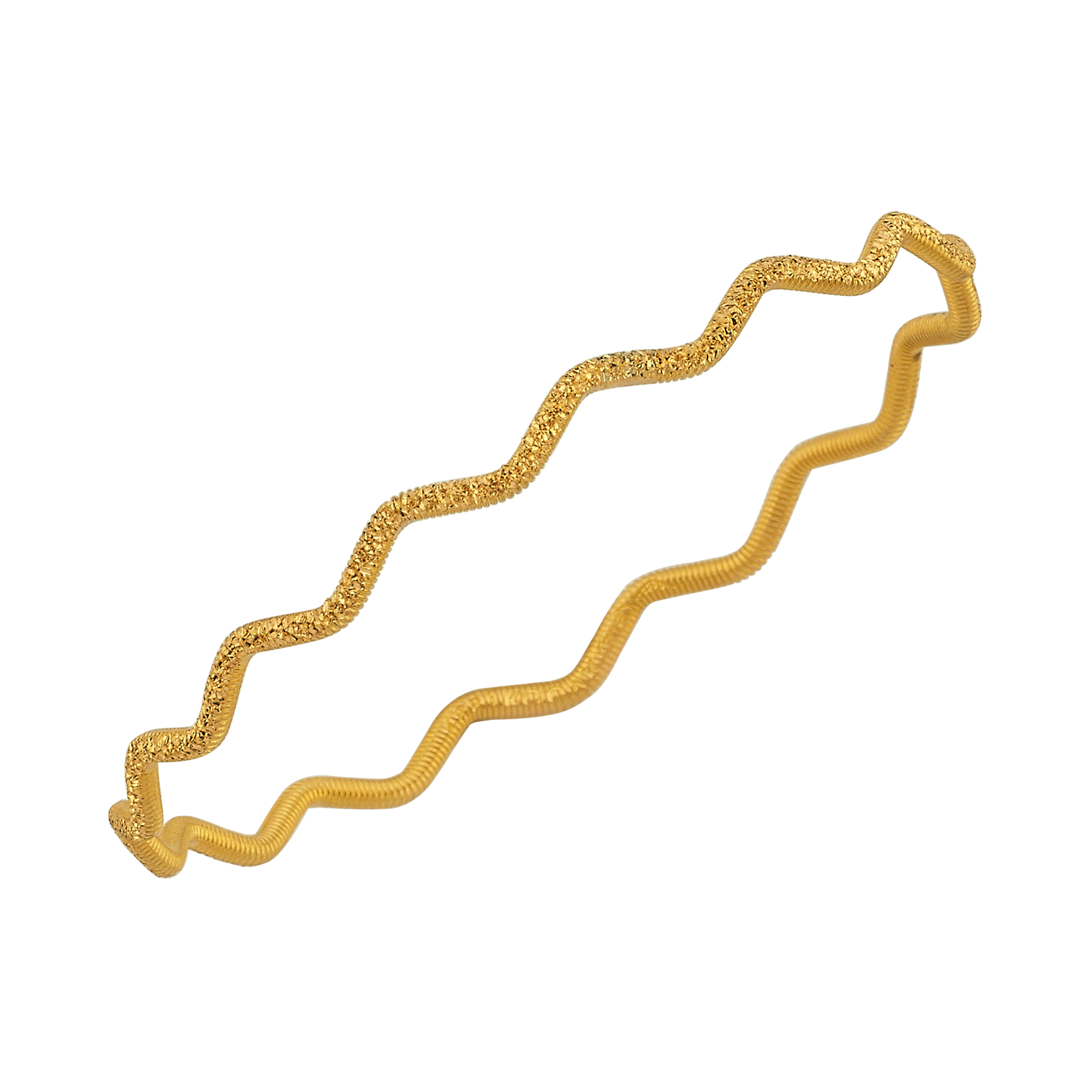 22 Ayar 10 gr Zigzag Desenli Ajda Bilezik