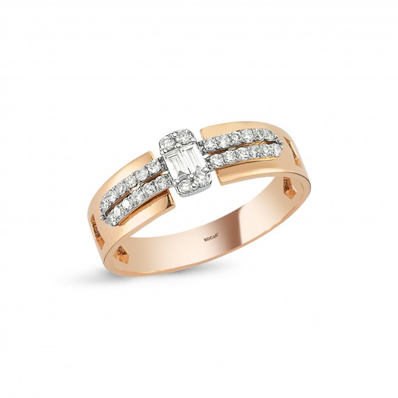 0.26 Carat Baguette Stone-set Diamond Ring