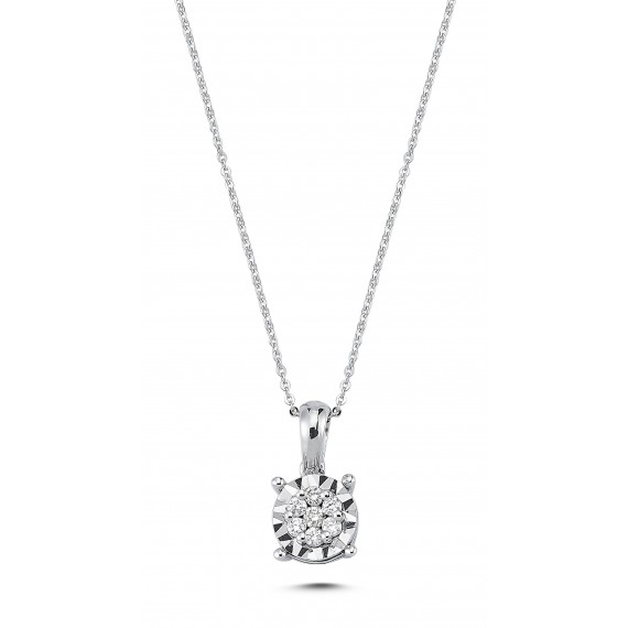 0.09 Carat Diamond Necklace