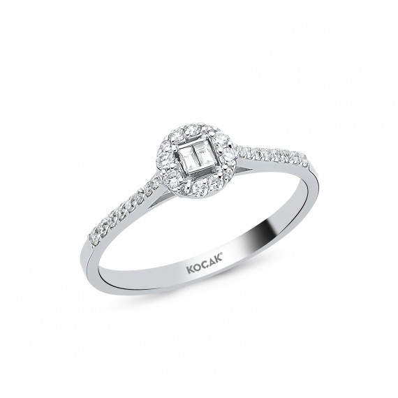 0.20 Carat Baguette Stone-set Diamond Ring