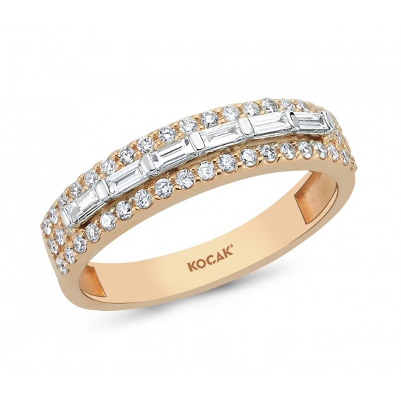 0.45 Carat Baguette Stone-set Diamond Ring