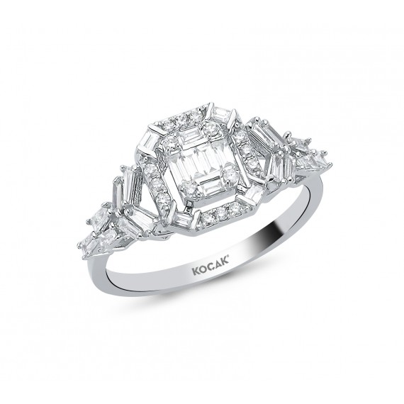 0.50 Carat Baguette Stone-set Diamond Ring