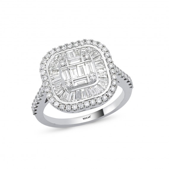 1.19 Carat Baguette Stone-set Diamond Ring