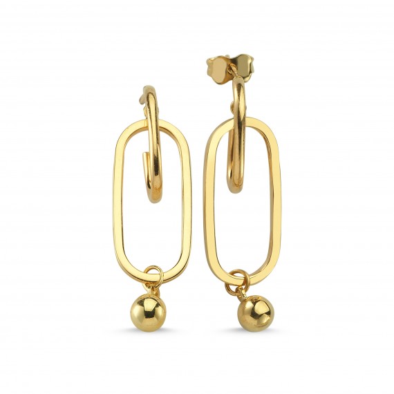 14 K Yellow Gold Earrings