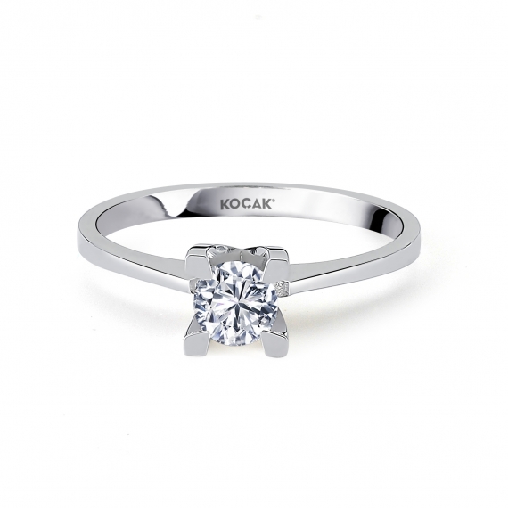 0.40 Carat EF SI Solitaire Diamond Ring