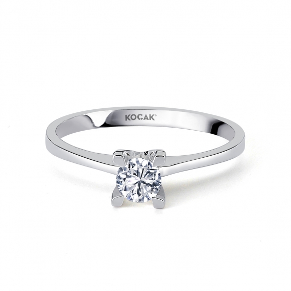 0.30 Carat EF SI Solitaire Diamond Ring