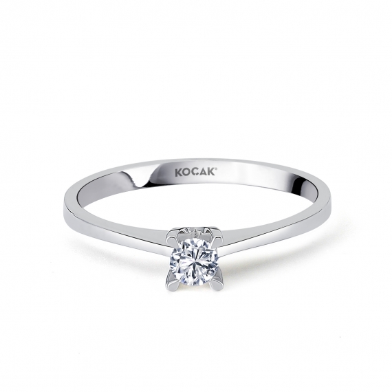 0.15 Carat EF SI Solitaire Diamond Ring