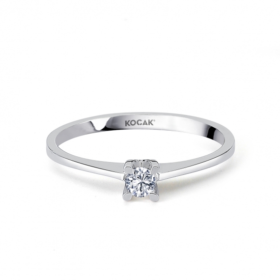 0.09 Carat EF SI Solitaire Diamond Ring
