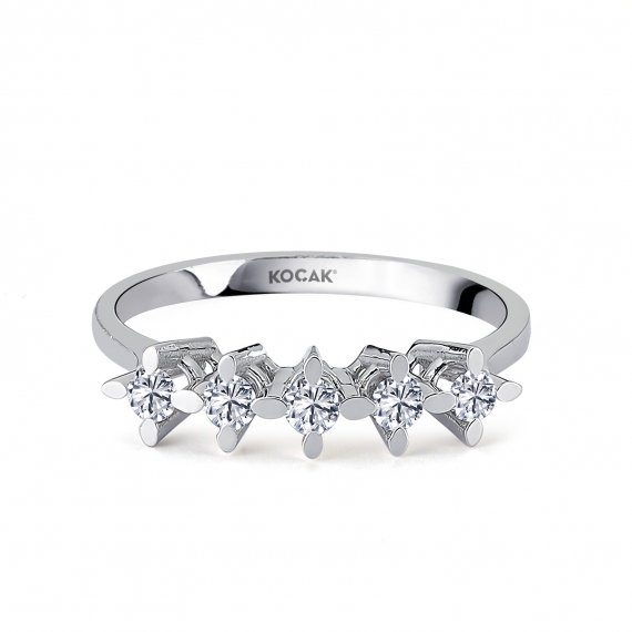 0.25 EF SI Carat Diamond Five-Stone Ring