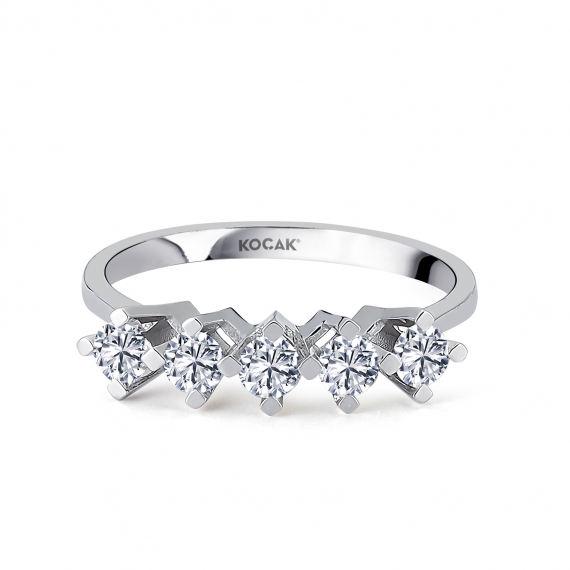 0.40 GH SI Carat Diamond Five-Stone Ring