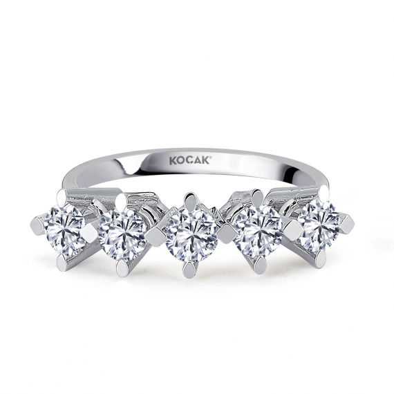 1.00 EF SI Carat Diamond Five-Stone Ring