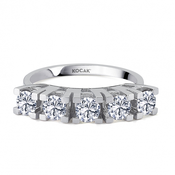 1.00 EF SI Carat Diamond Five-Stone Ring