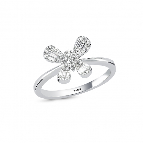 0.26 Carat Baguette Stone-set Diamond Ring