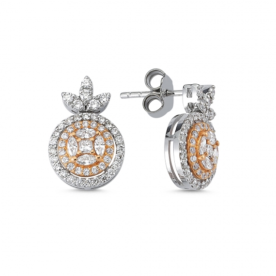 0.94 Carat Diamond Earrings