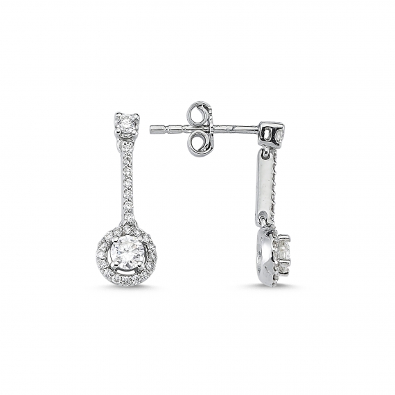 0.48 Carat Diamond Earrings