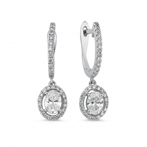 0.93 Carat Diamond Earrings