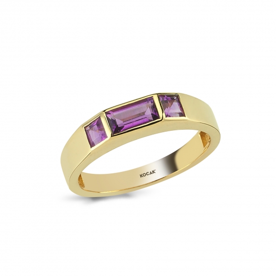 0.69 Carat Amethyst Ring