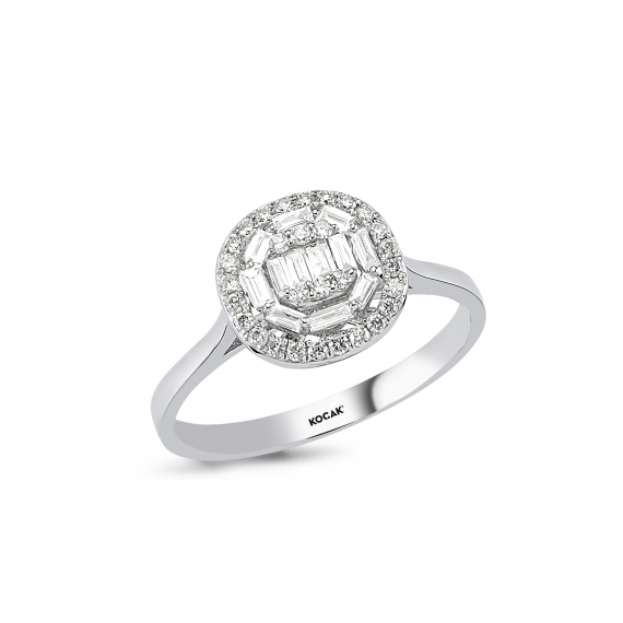 0.31 Carat Baguette Stone-set Diamond Ring